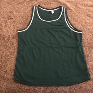 Green jersey tank